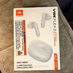 JBL Vibe Flex 2 Wireless Earbuds — White
